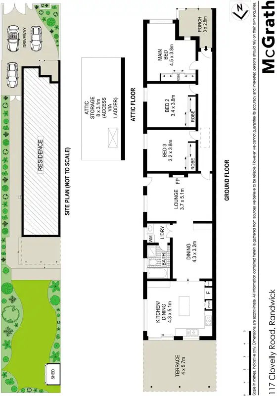 Floorplan of Homely house listing, 117 Clovelly Road, Randwick NSW 2031