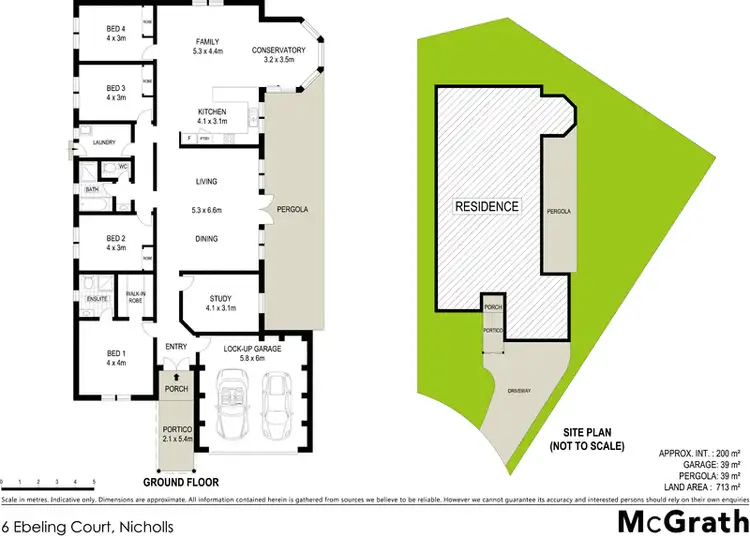 Floorplan of Homely house listing, 6 Ebeling Court, Nicholls ACT 2913