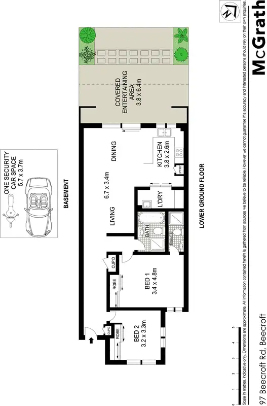 Floorplan of Homely apartment listing, 3/97 Beecroft Road, Beecroft NSW 2119