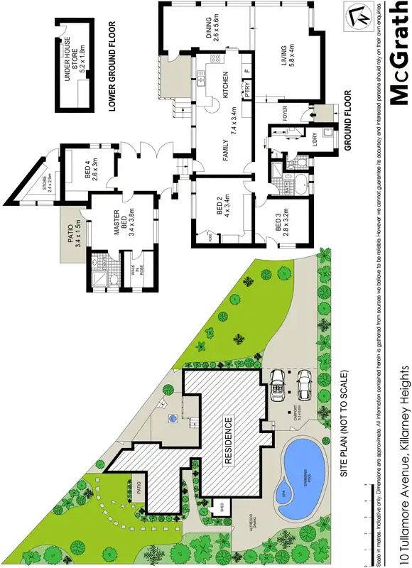 Floorplan of Homely house listing, 10 Tullamore Avenue, Killarney Heights NSW 2087