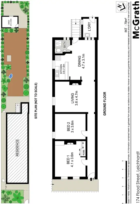 Floorplan of Homely house listing, 174 Flood Street, Leichhardt NSW 2040