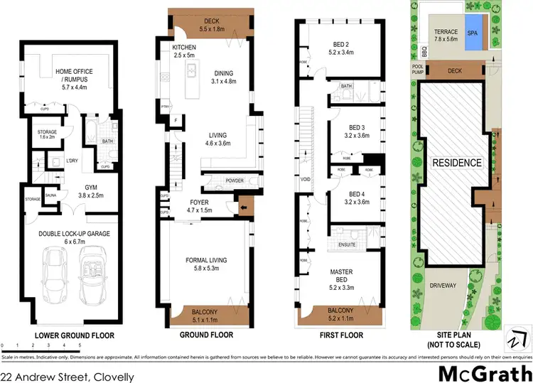 Floorplan of Homely house listing, 22 Andrew Street, Clovelly NSW 2031
