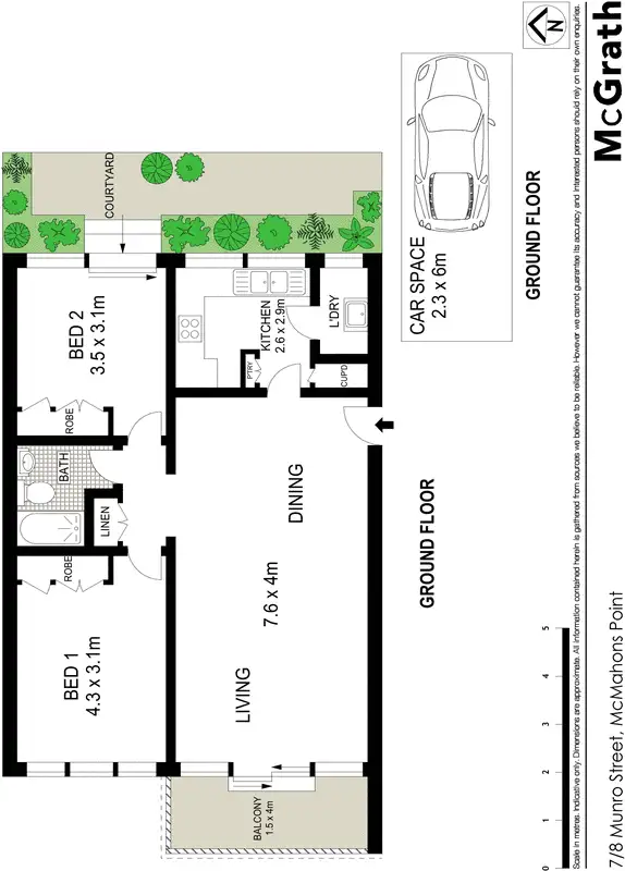 Floorplan of Homely apartment listing, 7/8 Munro Street, Mcmahons Point NSW 2060