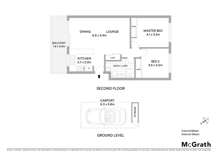Floorplan of Homely apartment listing, 4/18 Whitmore Crescent, Watson ACT 2602