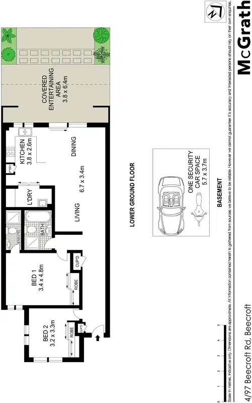 Floorplan of Homely apartment listing, 4/97 Beecroft Road, Beecroft NSW 2119