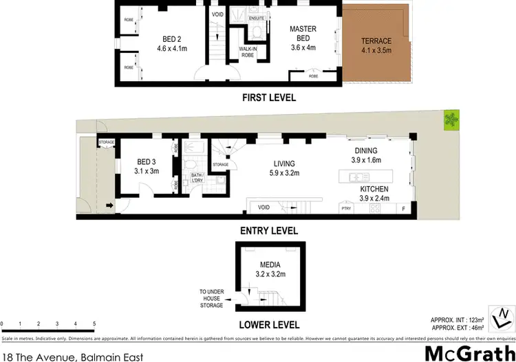 Floorplan of Homely house listing, 18 The Avenue, Balmain East NSW 2041