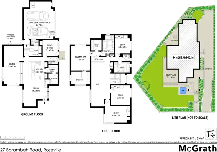 Floorplan of Homely house listing, 27 Barambah Road, Roseville NSW 2069