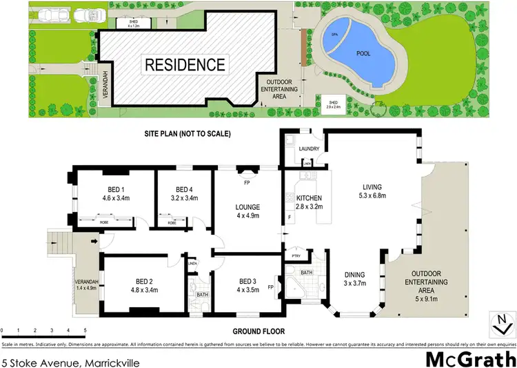 Floorplan of Homely house listing, 5 Stoke Avenue, Marrickville NSW 2204