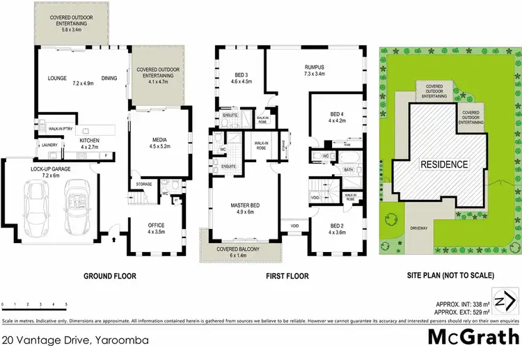 Floorplan of Homely house listing, 20 Vantage Drive, Yaroomba QLD 4573