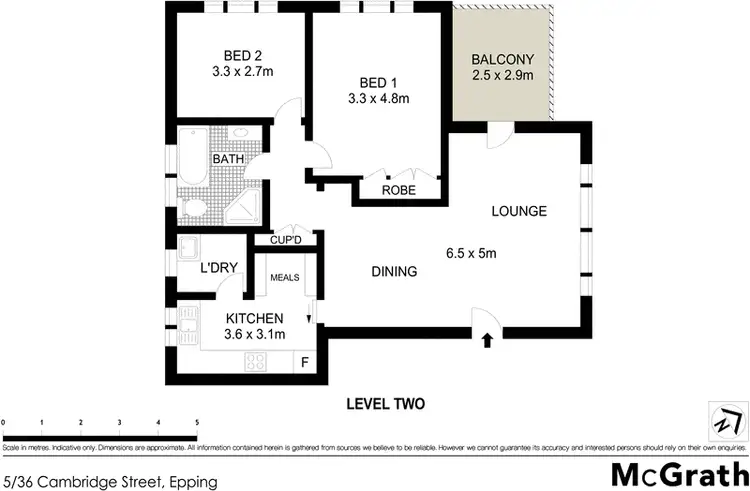 Floorplan of Homely apartment listing, 5/36 Cambridge Street, Epping NSW 2121
