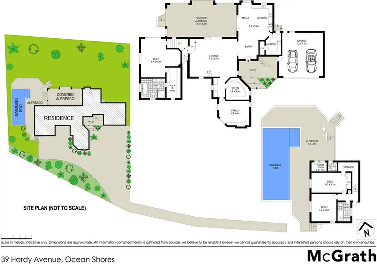 Floorplan of Homely house listing, 39 Hardy Avenue, Ocean Shores NSW 2483