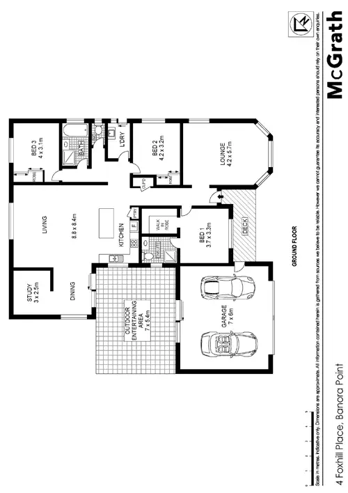 Floorplan of Homely house listing, 4 Foxhill Place, Banora Point NSW 2486
