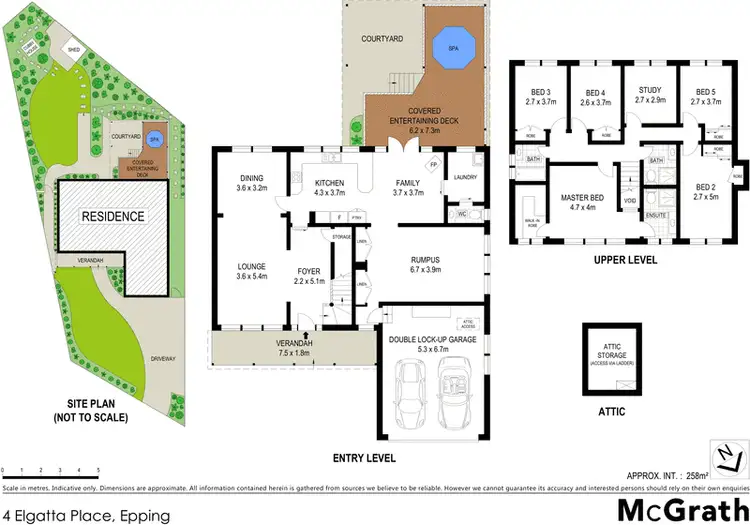 Floorplan of Homely house listing, 4 Elgatta Place, Epping NSW 2121