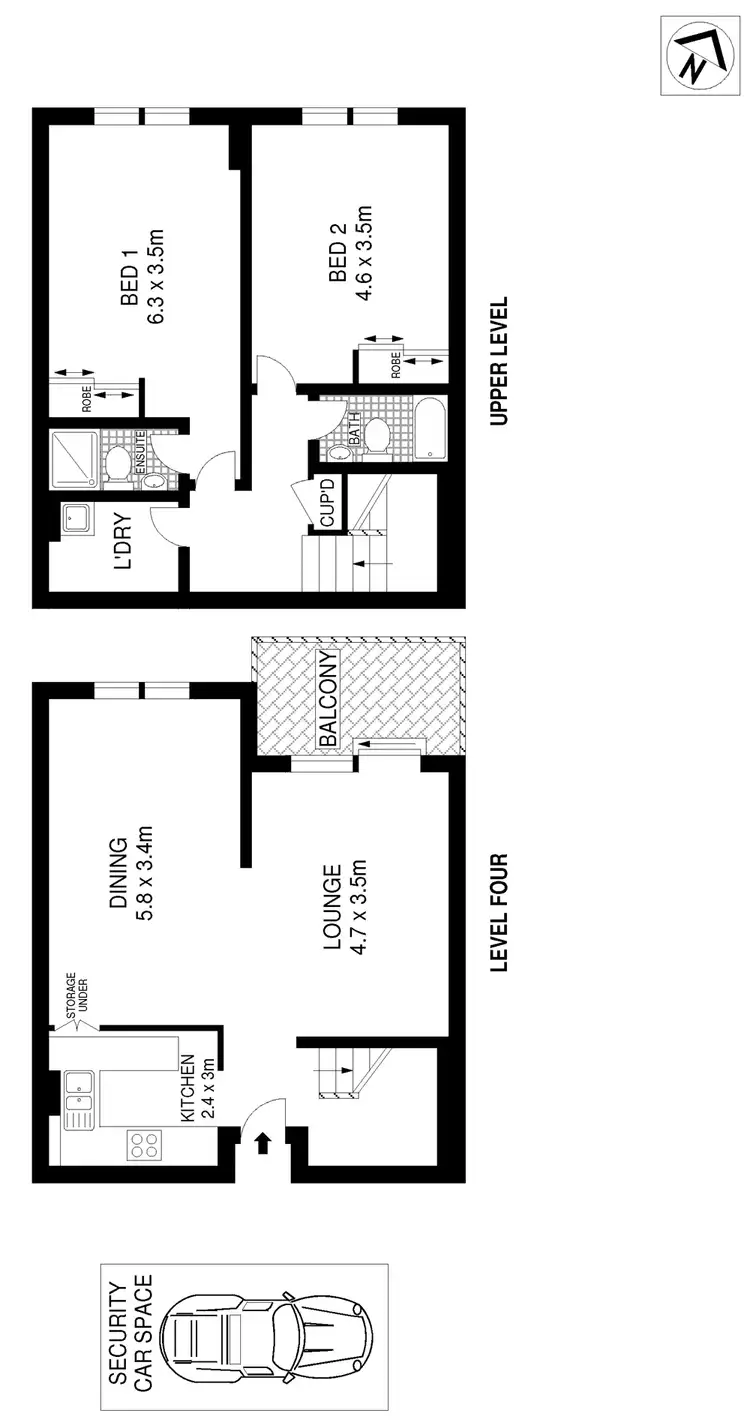 Floorplan of Homely apartment listing, 35/27 Palmer Street, Woolloomooloo NSW 2011