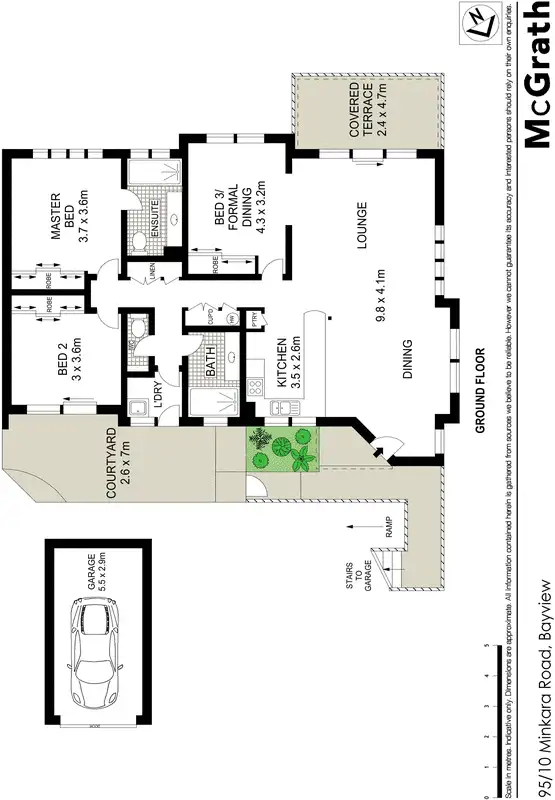 Floorplan of Homely apartment listing, 95/10 Minkara Road, Bayview NSW 2104