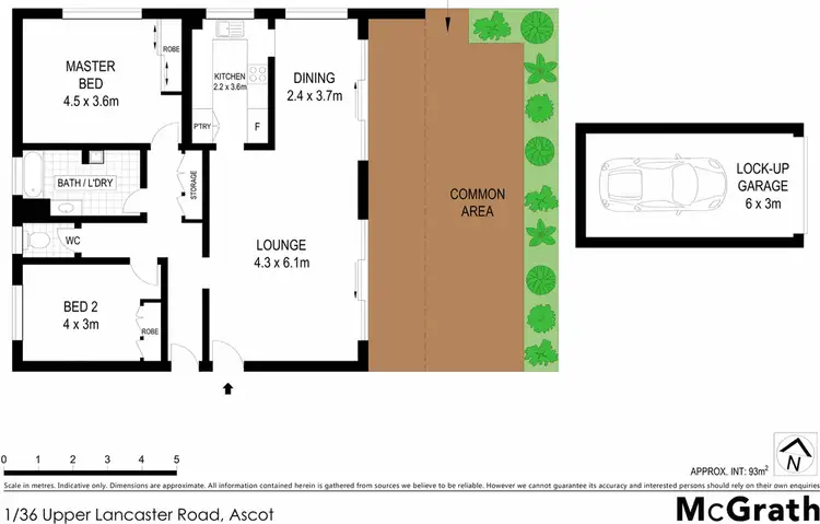 Floorplan of Homely apartment listing, 1/36 Upper Lancaster Road, Ascot QLD 4007
