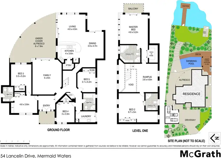Floorplan of Homely house listing, 54 Lancelin Drive, Mermaid Waters QLD 4218