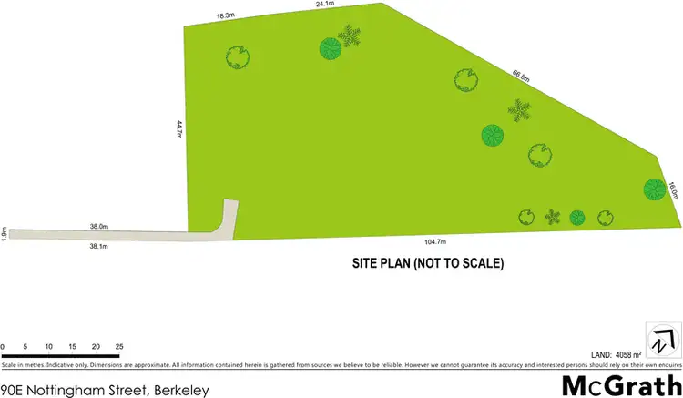 Floorplan of Homely land listing, 90E Nottingham Street, Berkeley NSW 2506