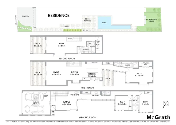 Floorplan of Homely semi-detached listing, 1/36 Jefferson Lane, Palm Beach QLD 4221