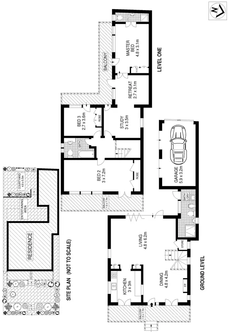 Floorplan of Homely house listing, 34 Foucart Street, Rozelle NSW 2039