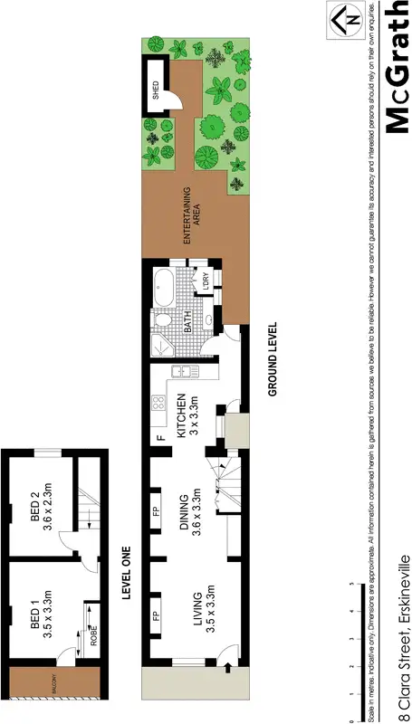 Floorplan of Homely house listing, 8 Clara Street, Erskineville NSW 2043