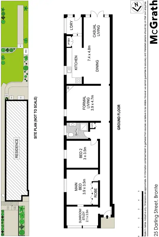 Floorplan of Homely house listing, 25 Darling Street, Bronte NSW 2024