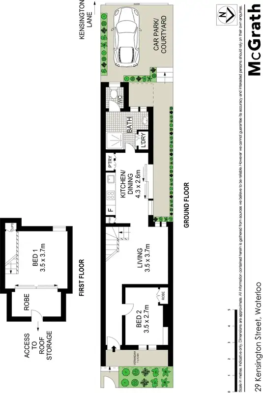 Floorplan of Homely house listing, 29 Kensington Street, Waterloo NSW 2017