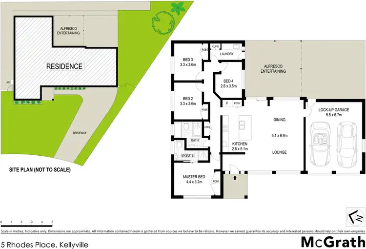 Floorplan of Homely house listing, 5 Rhodes Place, Kellyville NSW 2155