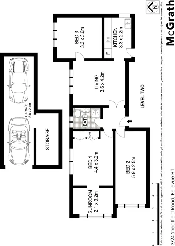 Floorplan of Homely apartment listing, 3/24 Streatfield Road, Bellevue Hill NSW 2023
