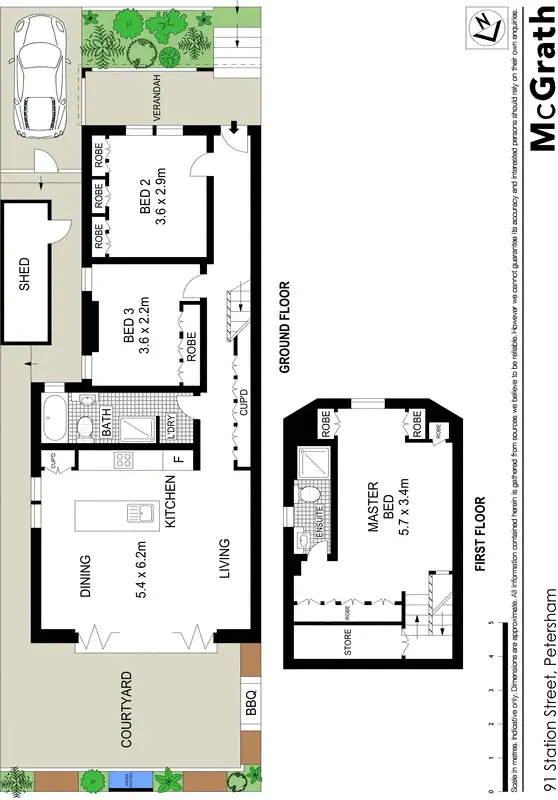 Floorplan of Homely house listing, 91 Station Street, Petersham NSW 2049