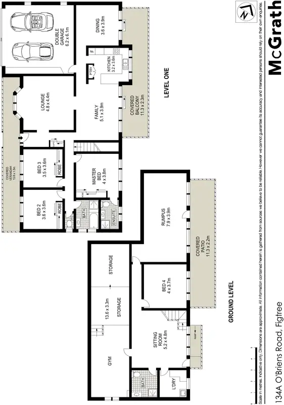 Floorplan of Homely house listing, 134A O'Briens Road, Figtree NSW 2525