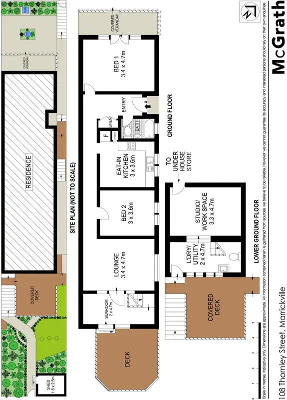 Floorplan of Homely house listing, 108 Thornley Street, Marrickville NSW 2204