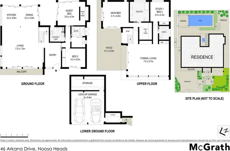 Floorplan of Homely house listing, 46 Arkana Drive, Noosa Heads QLD 4567