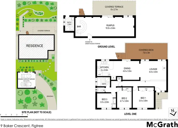 Floorplan of Homely house listing, 9 Baker Crescent, Figtree NSW 2525
