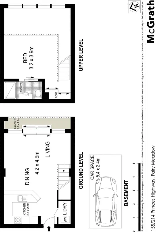 Floorplan of Homely apartment listing, 155/214 Princes Highway, Fairy Meadow NSW 2519
