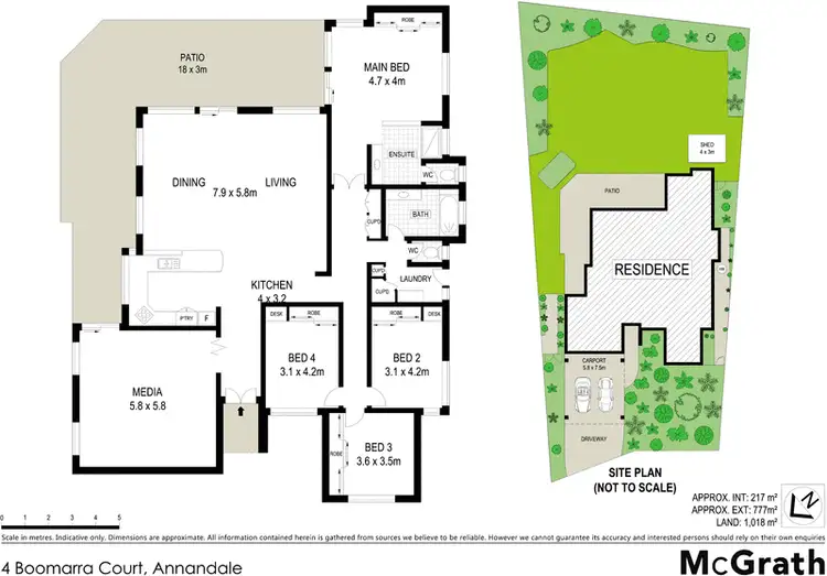 Floorplan of Homely house listing, 4 Boomarra Court, Annandale QLD 4814