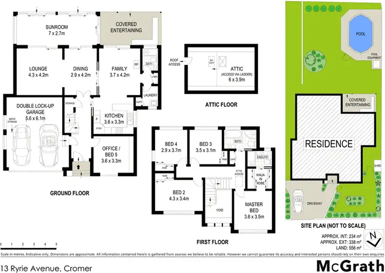 Floorplan of Homely house listing, 13 Ryrie Avenue, Cromer NSW 2099