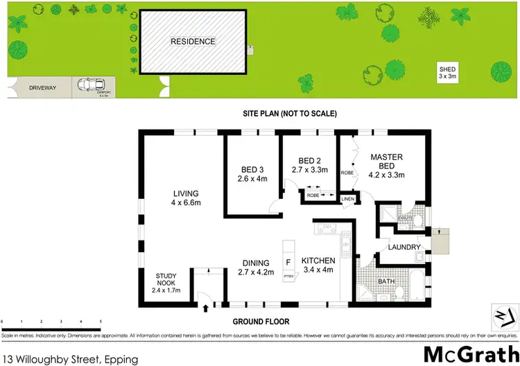 Floorplan of Homely house listing, 13 Willoughby Street, Epping NSW 2121