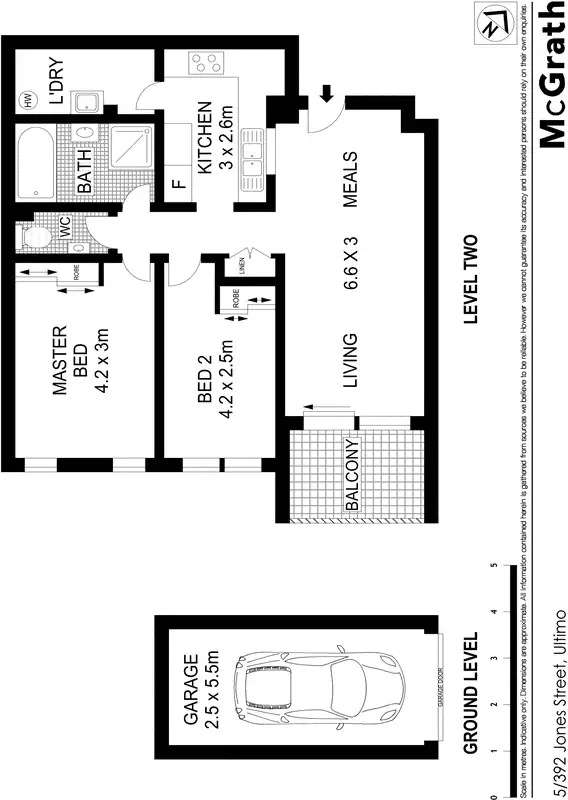 Floorplan of Homely apartment listing, 5/267 Bulwara Road, Ultimo NSW 2007