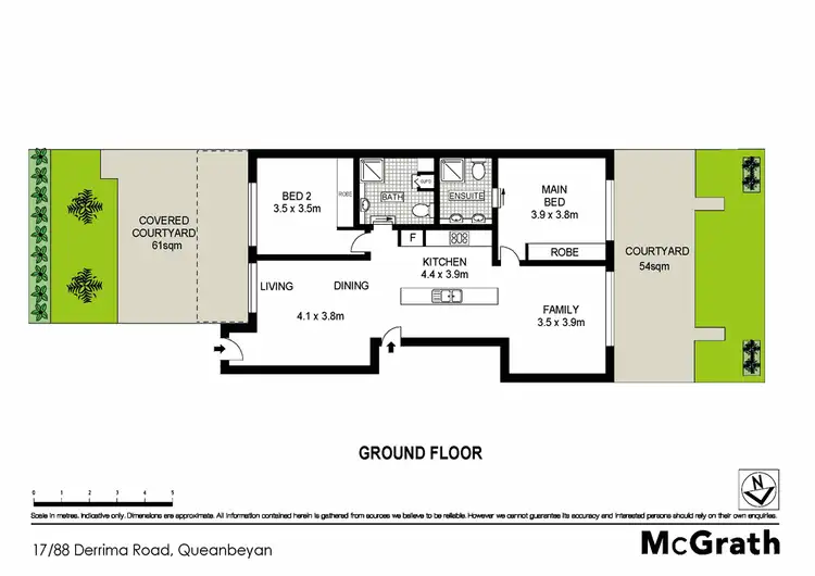 Floorplan of Homely apartment listing, 17/88 Derrima Road, Queanbeyan NSW 2620