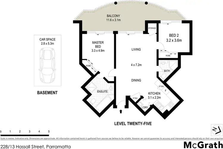Floorplan of Homely apartment listing, 228/13 Hassall Street, Parramatta NSW 2150