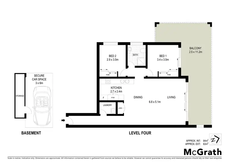 Floorplan of Homely apartment listing, 17/46 Bourke Street, North Wollongong NSW 2500