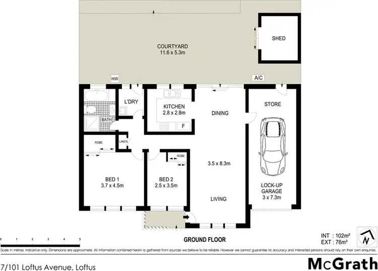 Floorplan of Homely villa listing, 7/101 Loftus Avenue, Loftus NSW 2232