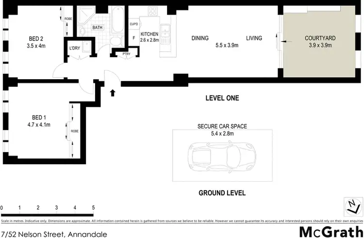Floorplan of Homely apartment listing, 7/52 Nelson Street, Annandale NSW 2038
