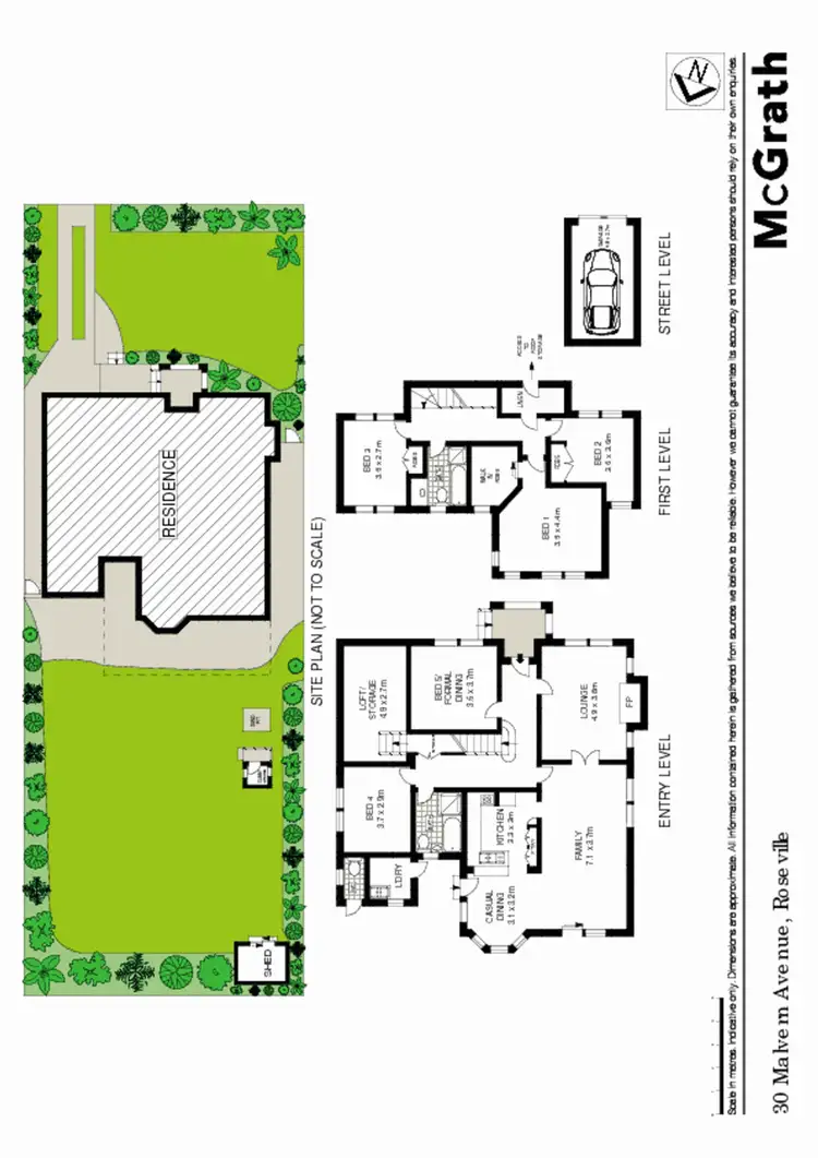 Floorplan of Homely house listing, 30 Malvern Avenue, Roseville NSW 2069
