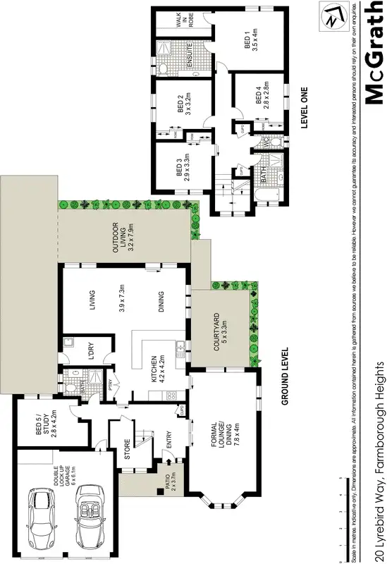 Floorplan of Homely house listing, 20 Lyrebird Way, Farmborough Heights NSW 2526