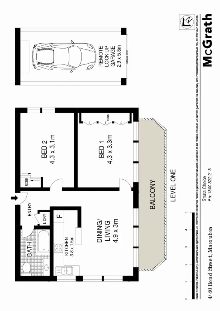 Floorplan of Homely apartment listing, 4/40 Bond Street, Maroubra NSW 2035