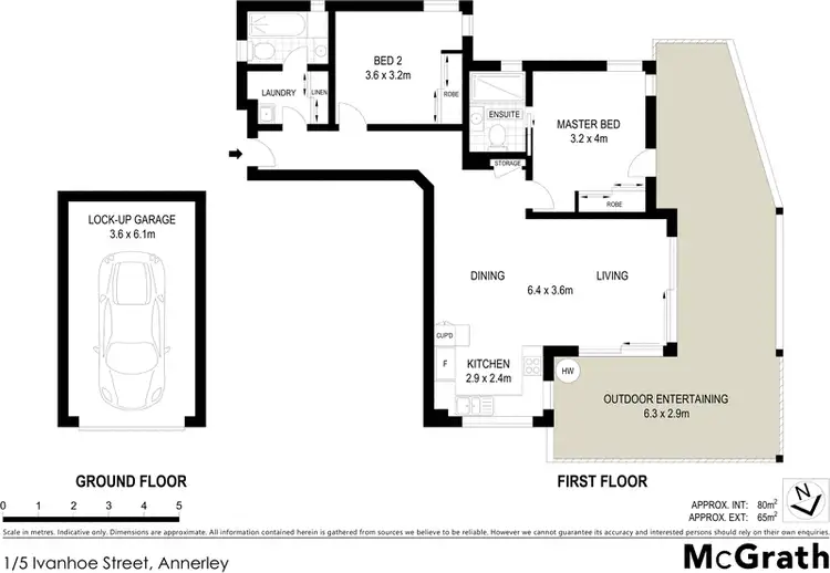 Floorplan of Homely unit listing, 1/5 Ivanhoe Street, Annerley QLD 4103