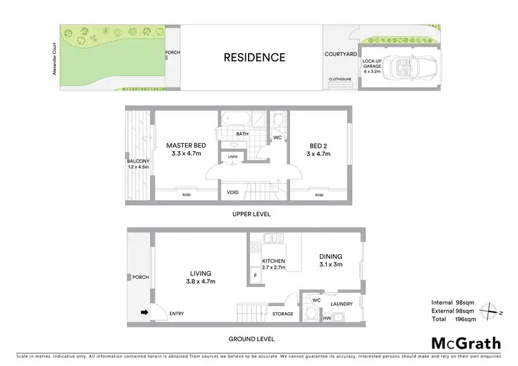 Floorplan of Homely townhouse listing, 7/16 Alexander Court, Tweed Heads South NSW 2486
