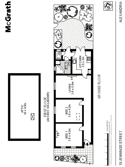 Floorplan of Homely house listing, 19 Jennings Street, Alexandria NSW 2015